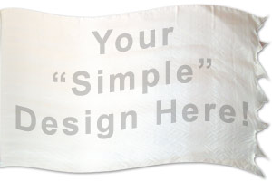 The design ‘Custom design (Simple)’ in hand-crafted silk