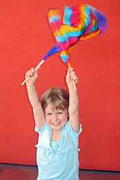 Mini-banners are enjoyed by children