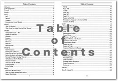 Table of Contents of Wielding Banners for Worship, Warfare & Ministry