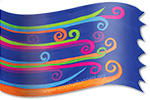silk banner Design: Joy